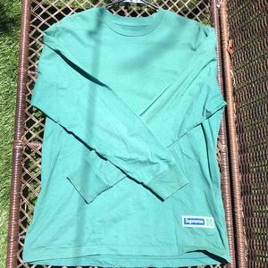 Green Supreme long sleeve shirt